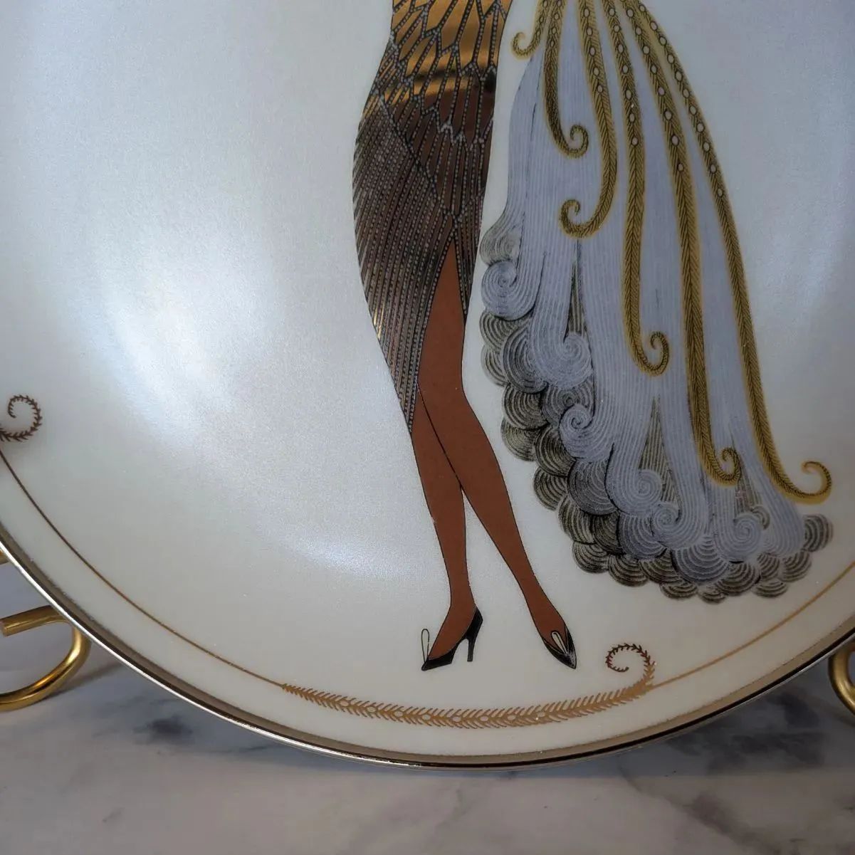 美品◆フランクリンミント エルテ Erte DIAV Ⅱ アールデコ プレート 美品◇エルテ Erte DIAV Ⅱ アールデコ フランクリンミント