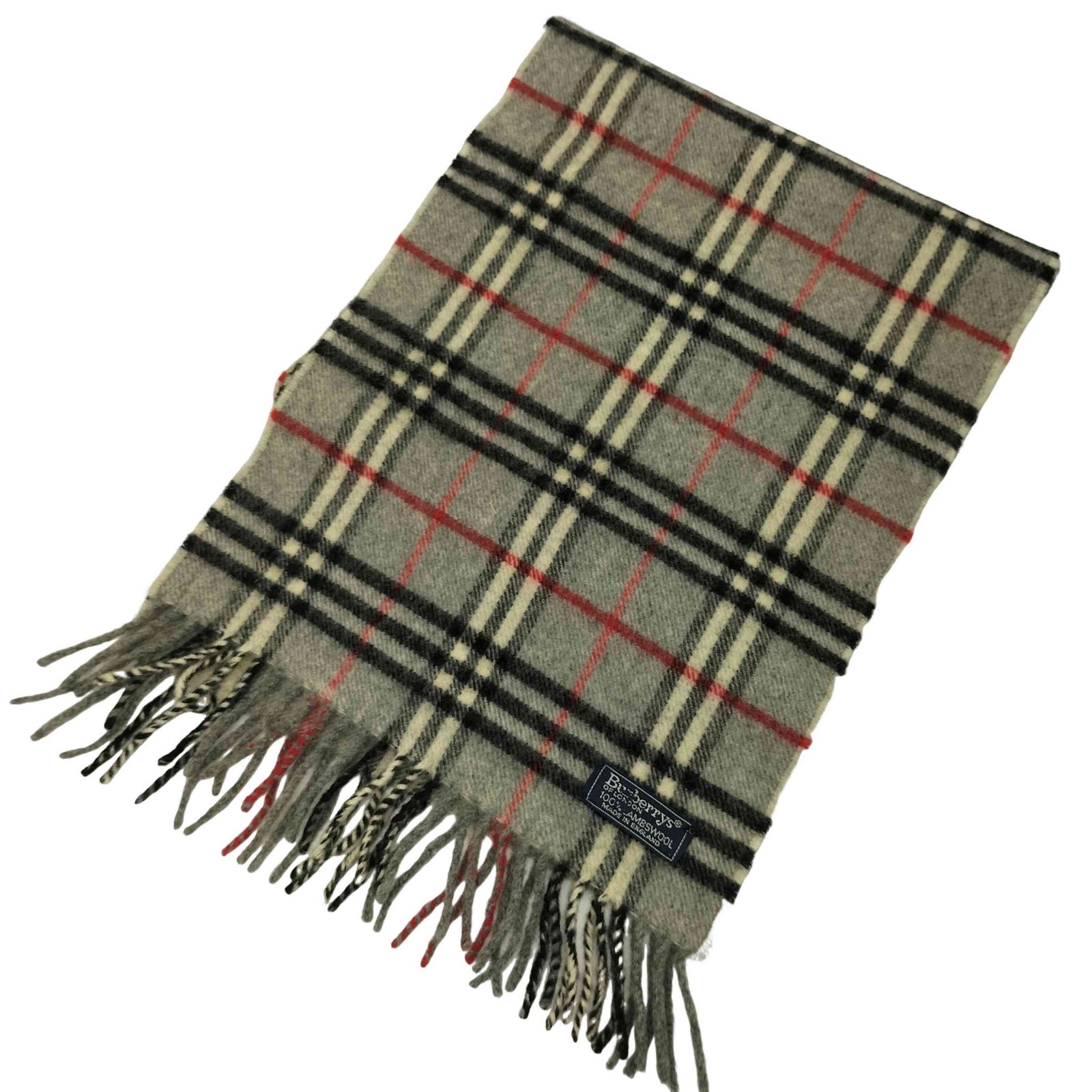 Burberrys イングランド製 ラムズウール ノバチェック マフラー 美品】Burberrys ノバチェック マフラー ラムウール