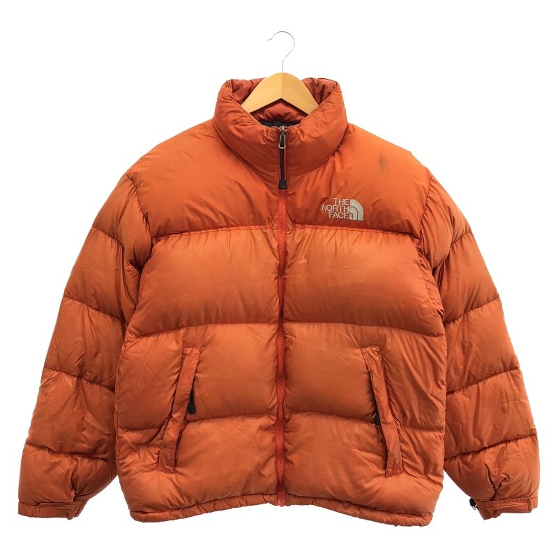 中古】THE NORTH FACE ヌプシダウンジャケット サイズL オレンジ 