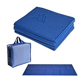 【中古】【輸入品・未使用】Khataland YoFoMat - 超厚手の折りたたみ式ヨガマット トラベルバッグ付き エクストラ・ロング 72インチ フタル酸エステルおよびラテックス・フ