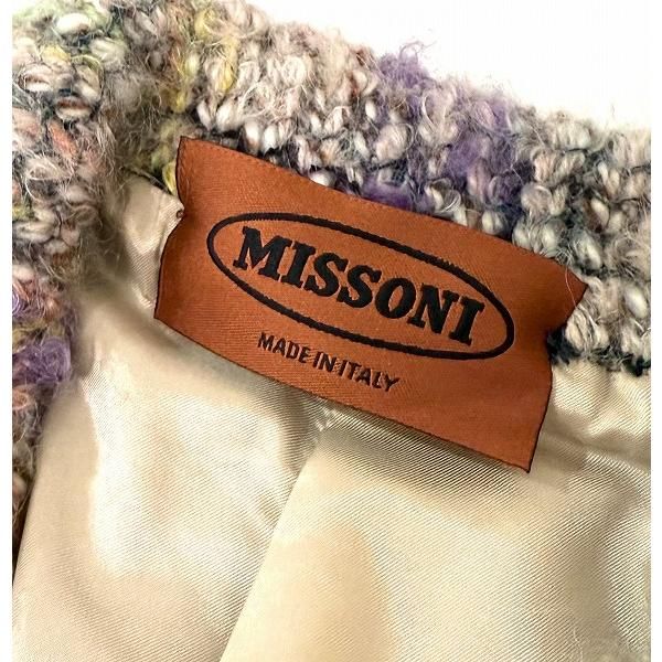 wnc ミッソーニ MISSONI ジャケット マルチ ツイード モヘヤ混