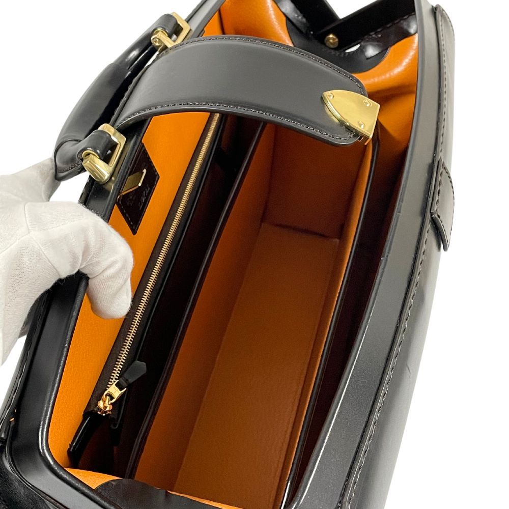 大峡製鞄 オオバセイホウ ダレスバッグ ブラック×オレンジ 正規品