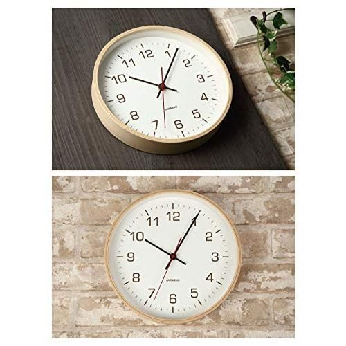 電波時計 KATOMOKU plywood wall clock 4 スイープ（ - マチグア