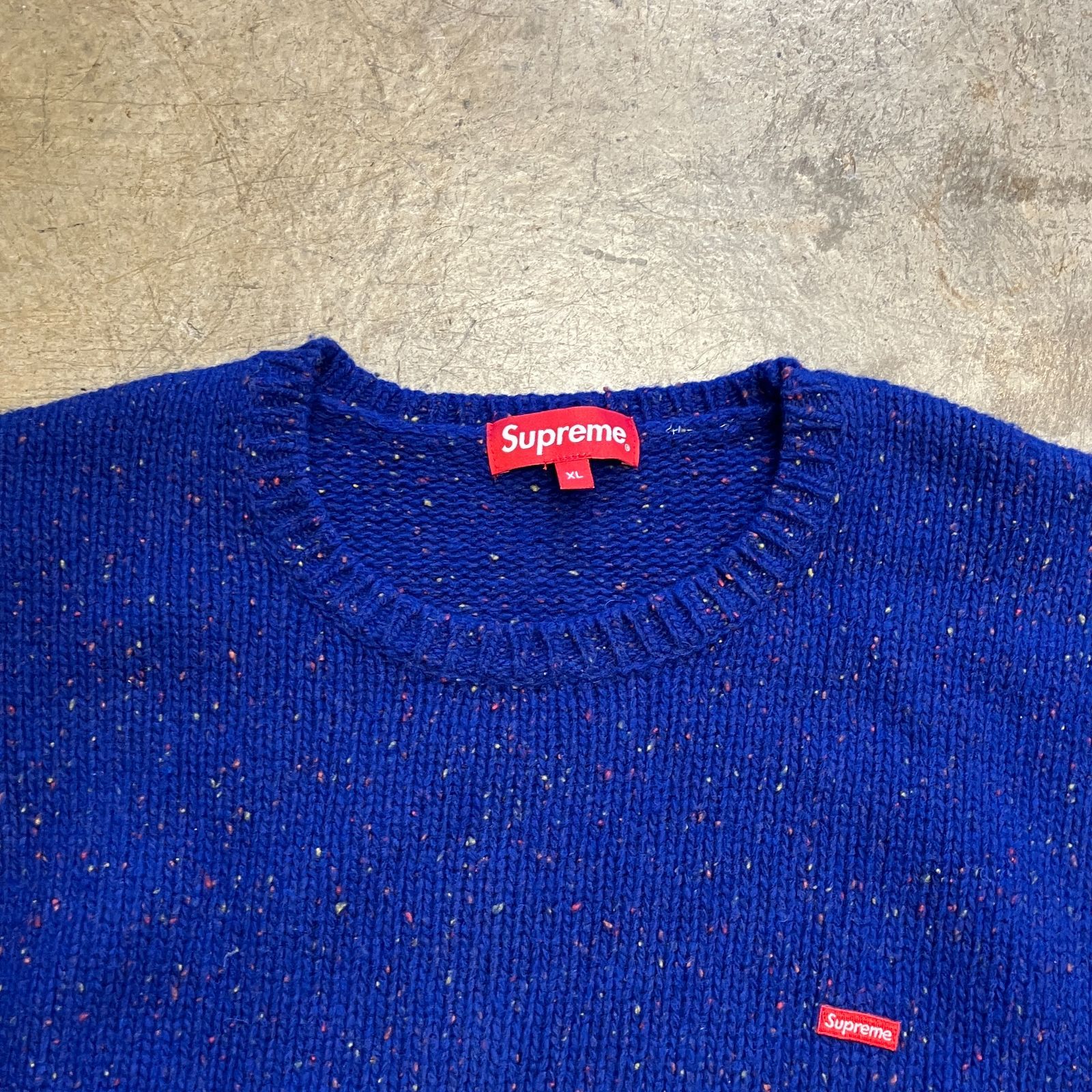 2919【美品・人気モデル】シュプリーム☆スモールボックスロゴ 綿ニットセーター 02919【美品・人気モデル】シュプリーム Supreme☆スモール