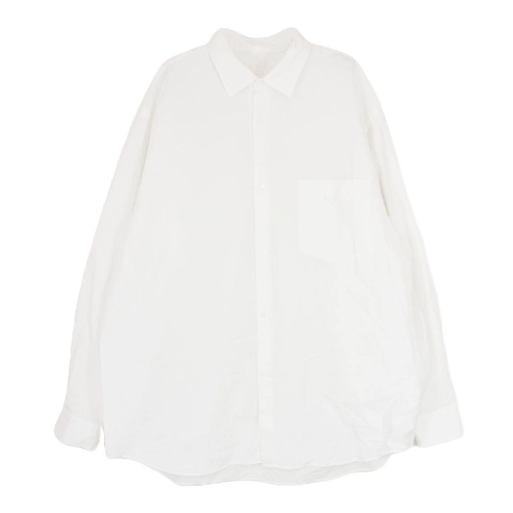 COMOLI コモリ 23AW Y03-02001 コットン レギャラ―カラー 長袖 ドレス シャツ コモリシャツ ホワイト系 3【中古】