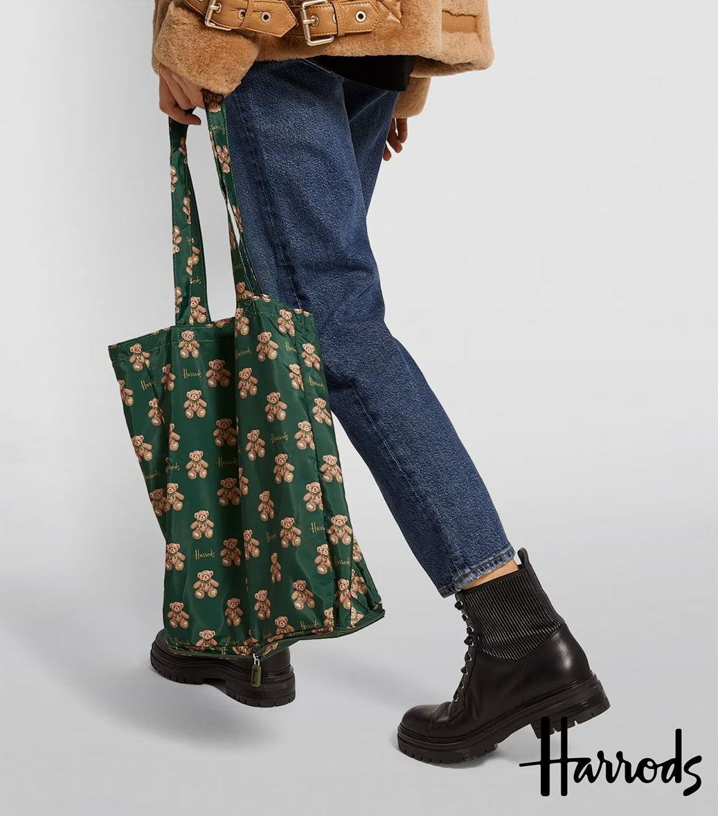 ハロッズ Harrods ジェイコブベア ポケットショッパー 携帯エコ