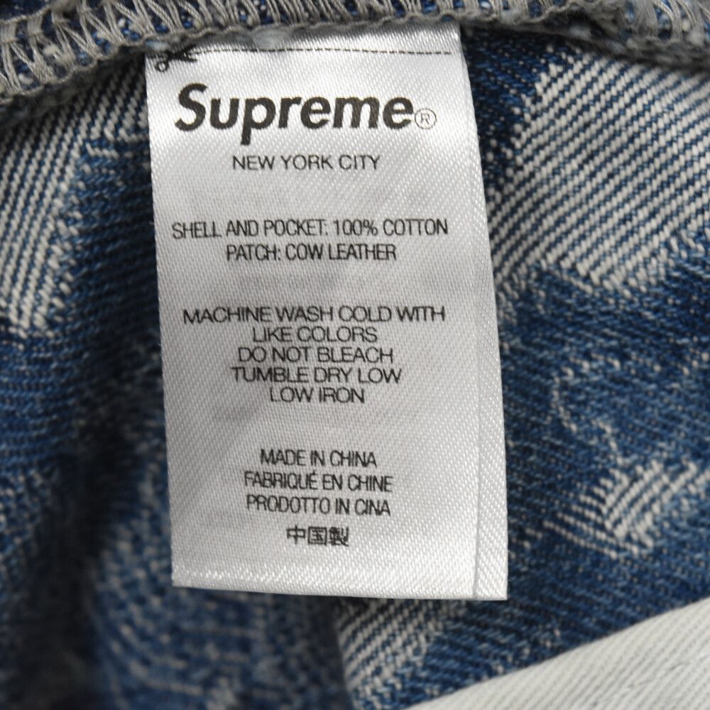 SUPREME (シュプリーム) 23SS Flames Jacquard Baggy Denim Short