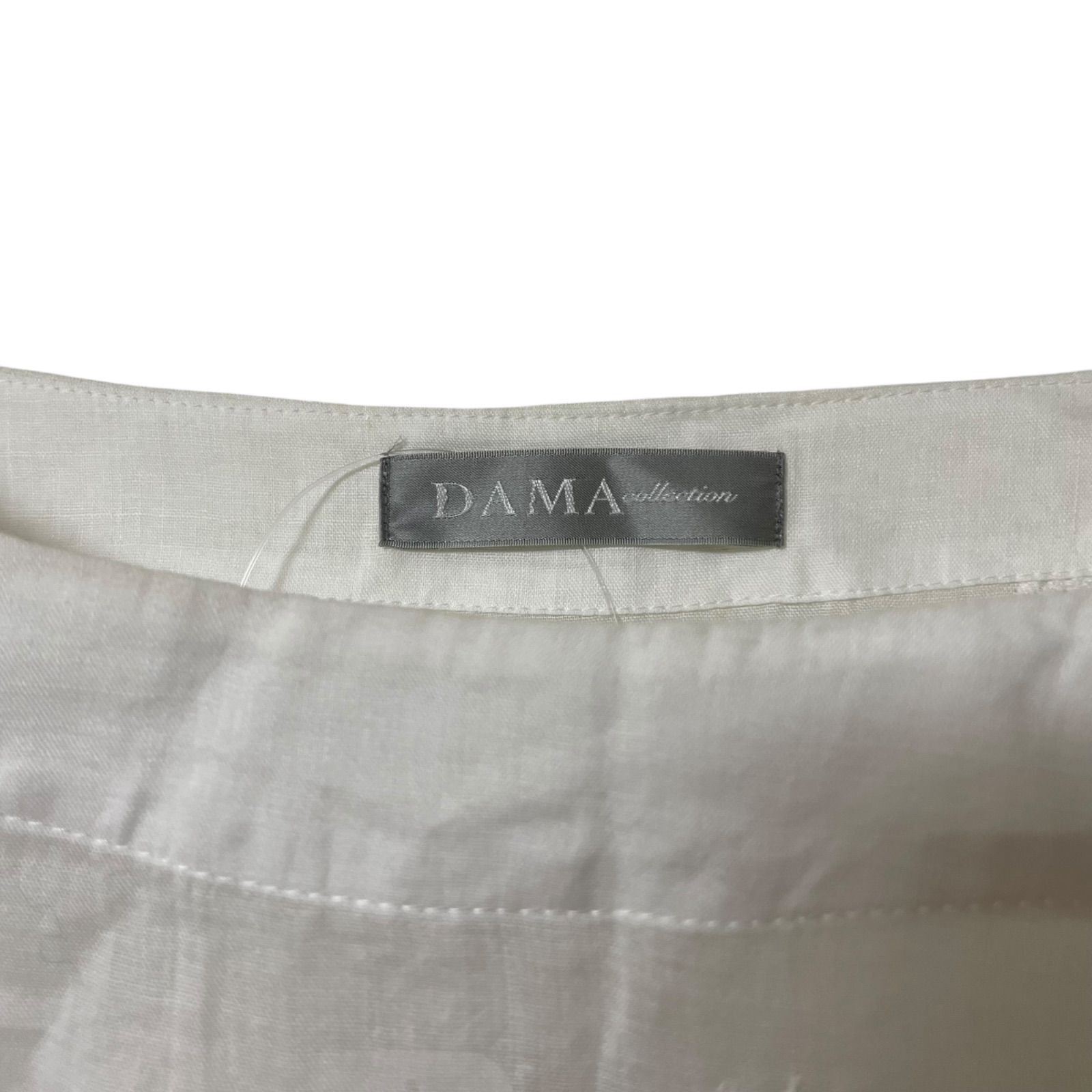 DAMA collection 刺繍カットソー ブラウス 花 ピンタック 綿 z1380 DAMA COLLECTION カットソーブラウス 七分袖 花柄刺繍