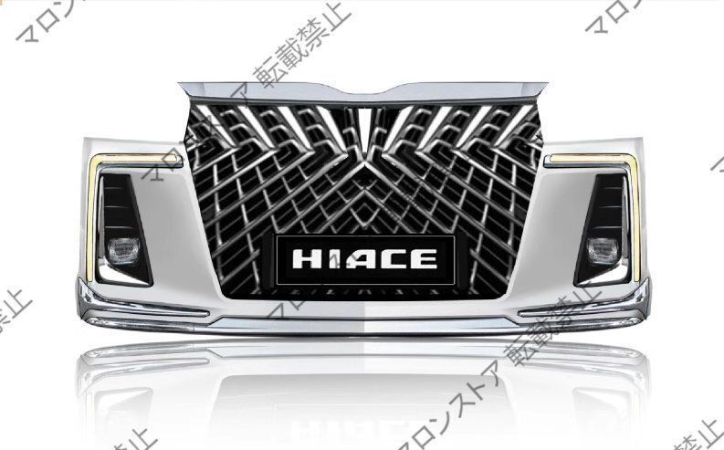 高品質 2012-2018年モデル トヨタハイエースHIACE前後バンパー200系大バンパー バンパー改造パーツ