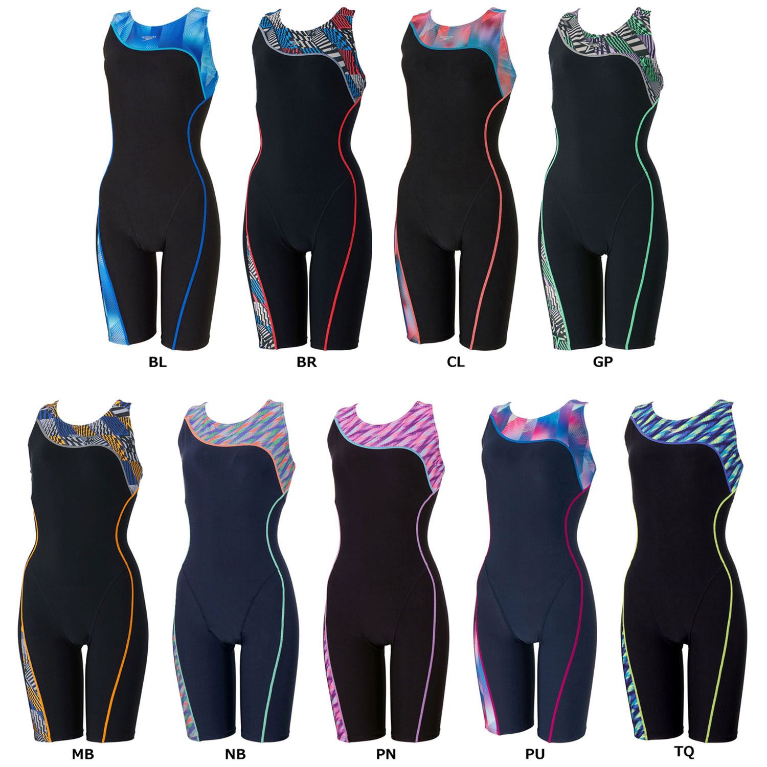 スピード Speedo スイミング アシンメトリールースンニ―スキン Asymmetry Loosen Kneeskin レディース 水着 競泳 ワンピース水着 フィットネス トレーニング プール SFW12403 BL ブルー