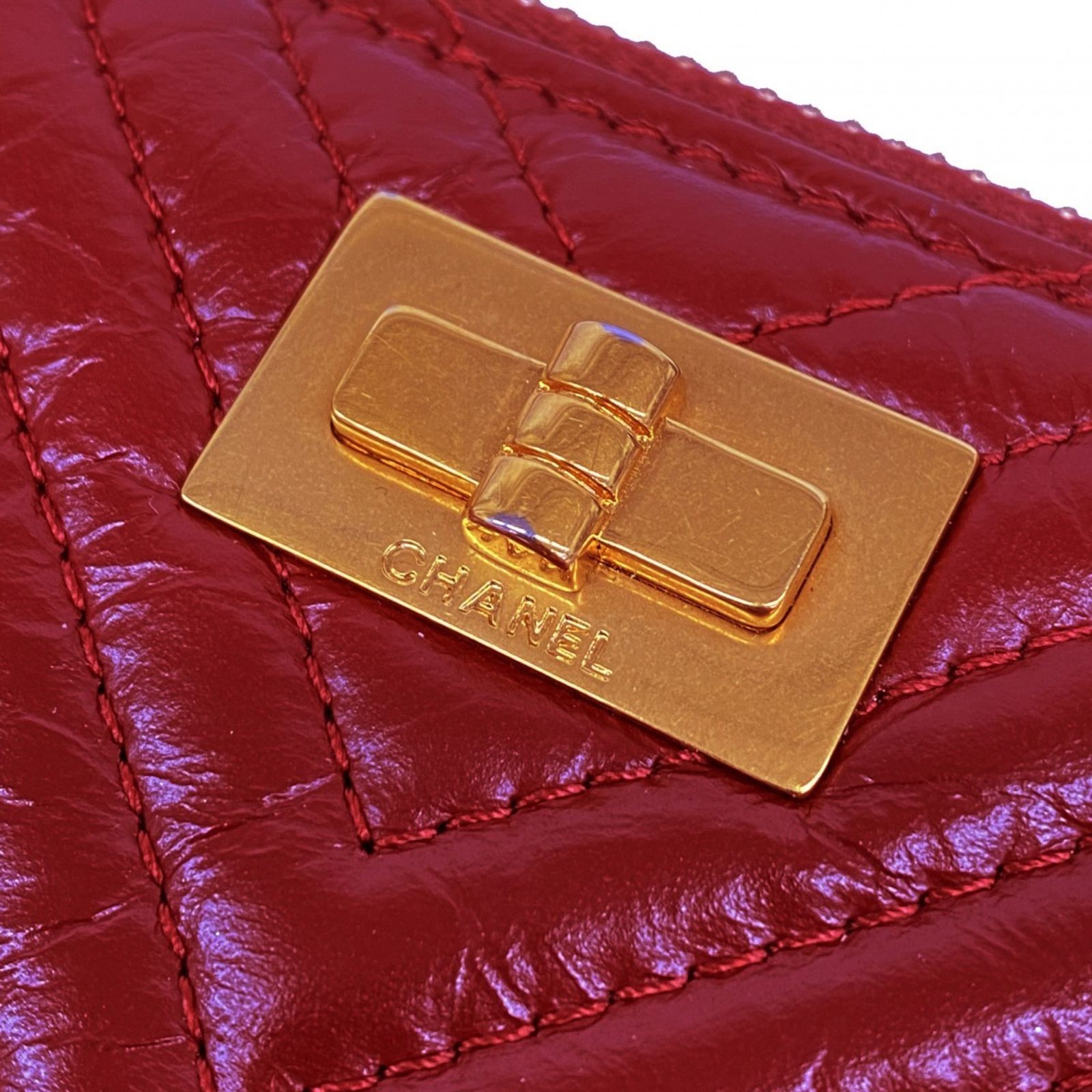 シャネル(Chanel) シャネル 長財布 Vステッチ 2.55 カーフスキン