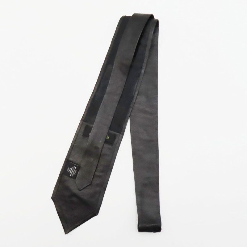 K07-k019 Jean Paul GAULTIER ジャンポールゴルチエ レザ― ネクタイ