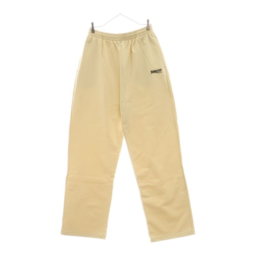 BALENCIAGA バレンシアガ Political Campaign Sweat Track Pants 674594 TKVI9 キャンペーンロゴ スウェットトラックパンツ ベージュ