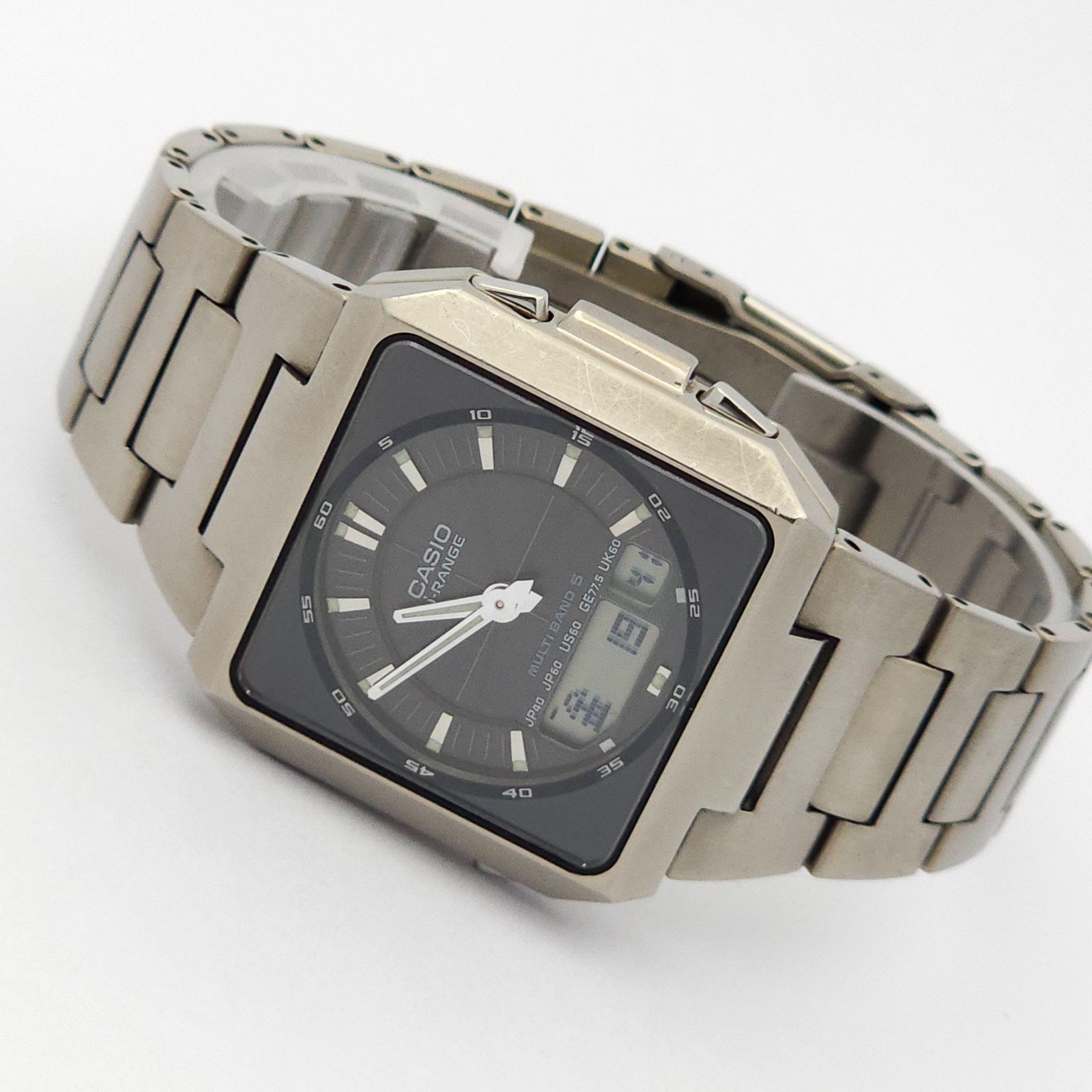 CASIO カシオ i-RANGE IRW-M20T ソーラー電波 動作品 チタニウム