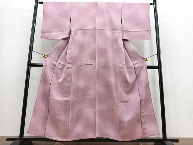 平和屋着物▽上質な小紋　単衣　古都の宴　反端付き　正絹　逸品　DAAW9231sf 平和屋着物▽上質な小紋 単衣 古都の宴 反端付き 正絹