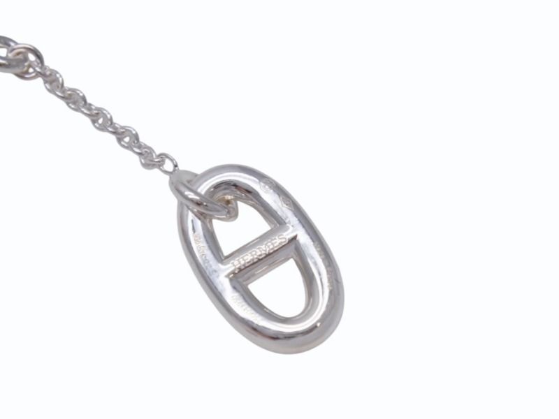 新品未使用 HERMES エルメス ファランドールMM イヤリング シルバー  