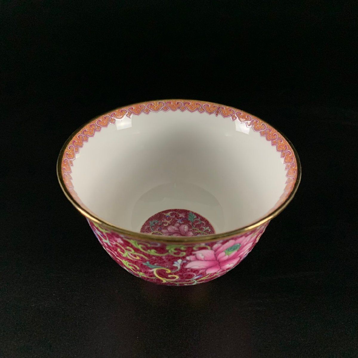 極美品 ！花鳥蒔絵 碗 お椀 磁器 ゴブレット 観賞 景徳鎮 装飾