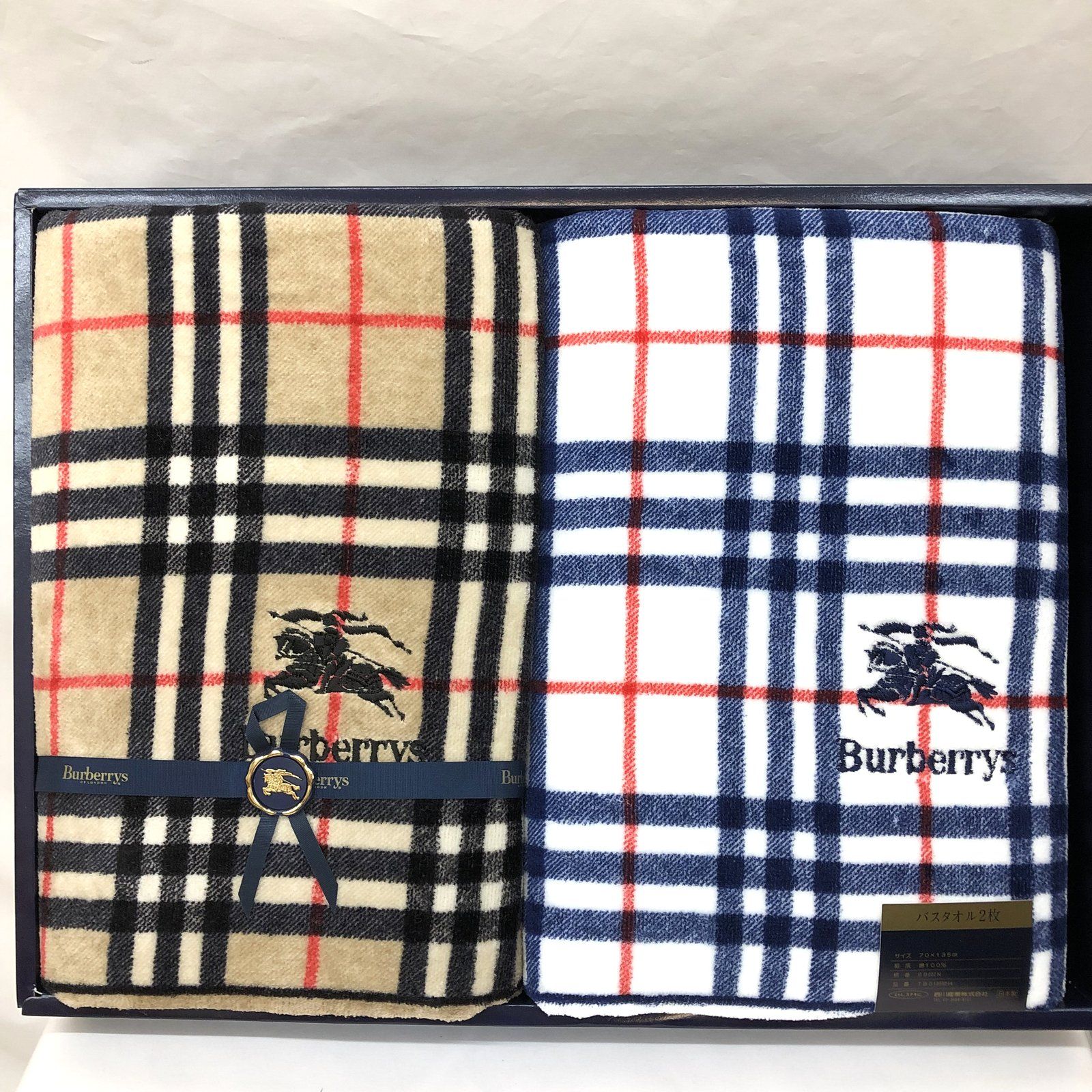 新品 burberrys バーバリー タオルケット - 布団・毛布