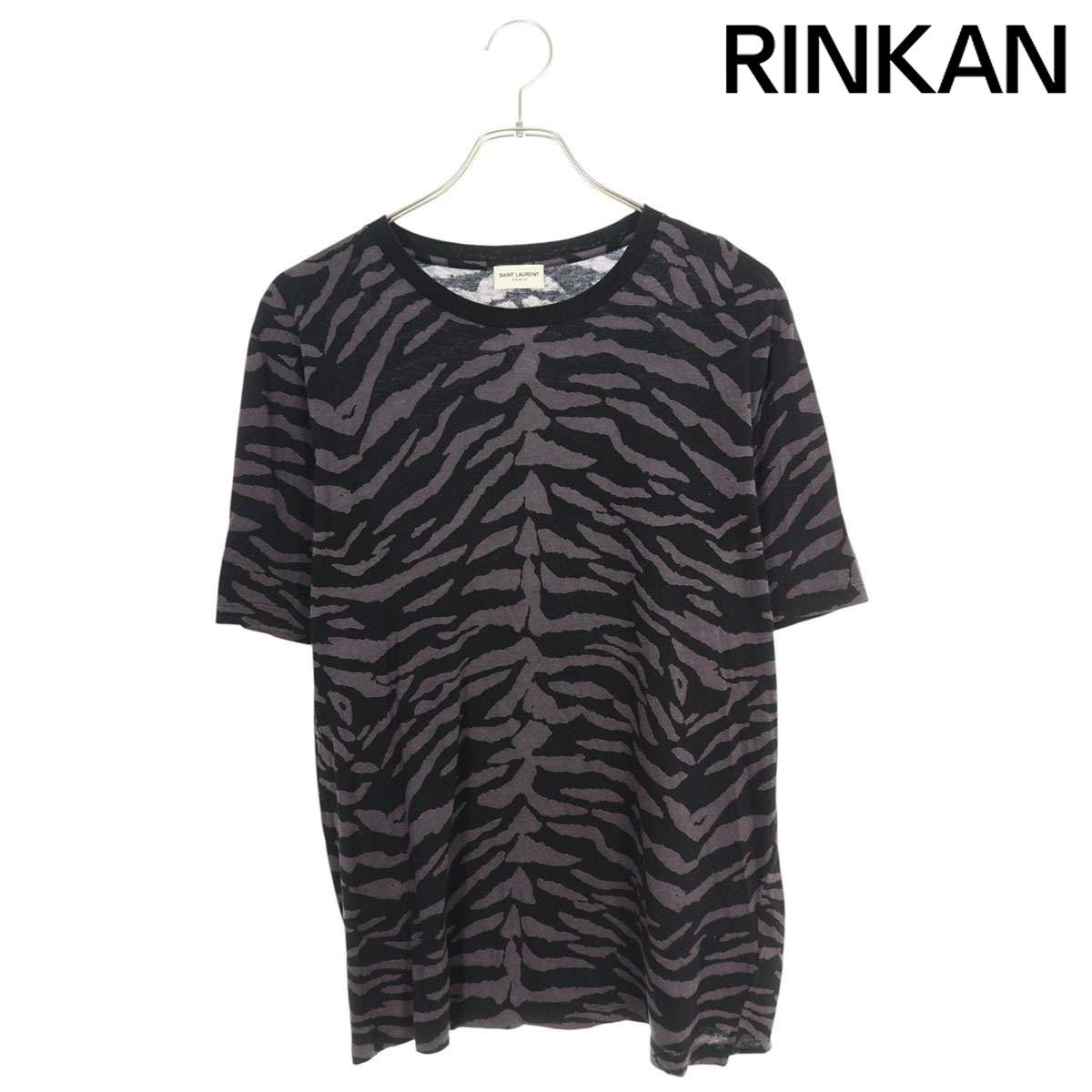 サンローランパリ 577097 YBII2 ゼブラ柄Tシャツ メンズ S