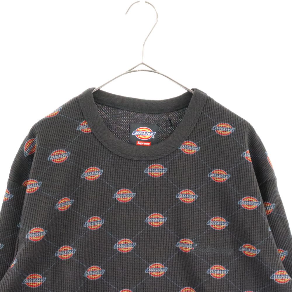 SUPREME シュプリーム 22AWDickies Thermal ディッキーズ ロゴ サーマルロングスリーブTシャツ 長袖 カットソー ブラック