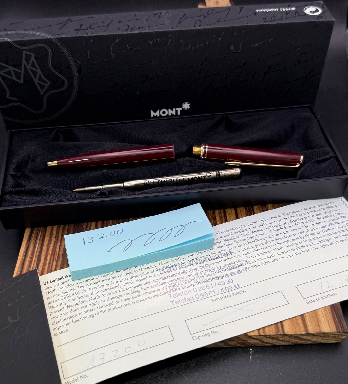 MONTBLANC ボールペン クラシック ストア CLASSIC 13200 ボルドー 猫の