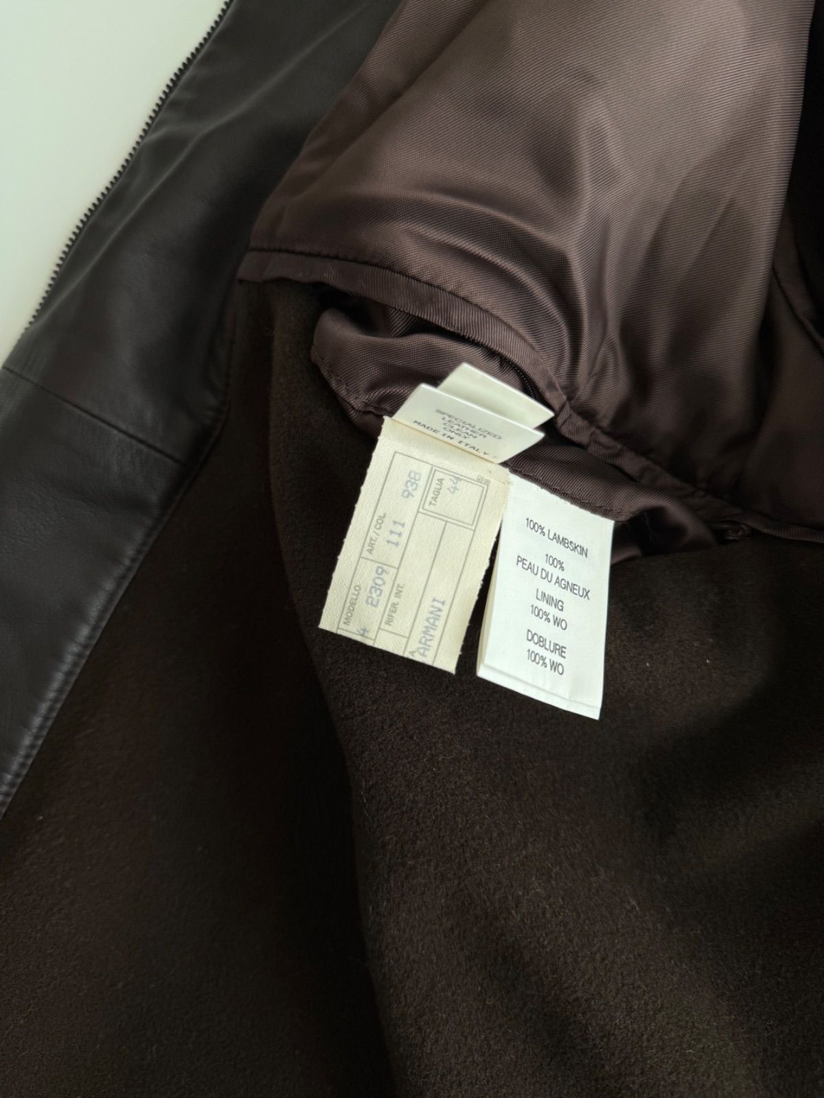 1990s Giorgio Armani Leather jacket 1990年代 ジョルジオ