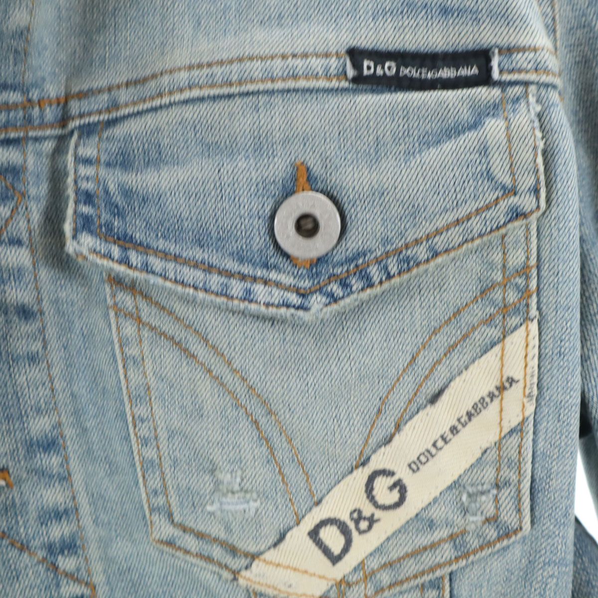 DOLCE&GABBANA ドルチェアンドガッバーナ イタリア製 ダメージ加工