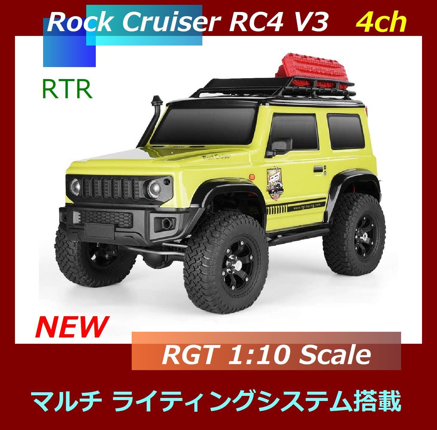 RGT 136100V3 ROCK CRUISER ジムニー?RTR 限定価格 RGT 136100V3 Rock Cruiser 1/10 4WD RC Off-Road Crawler| FuryRC