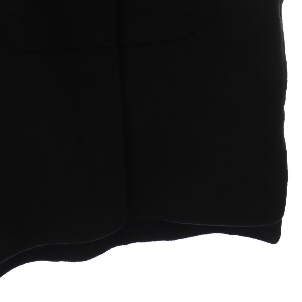 マチャット MACHATT リバーウールベスト 前開き クルーネック F 黒