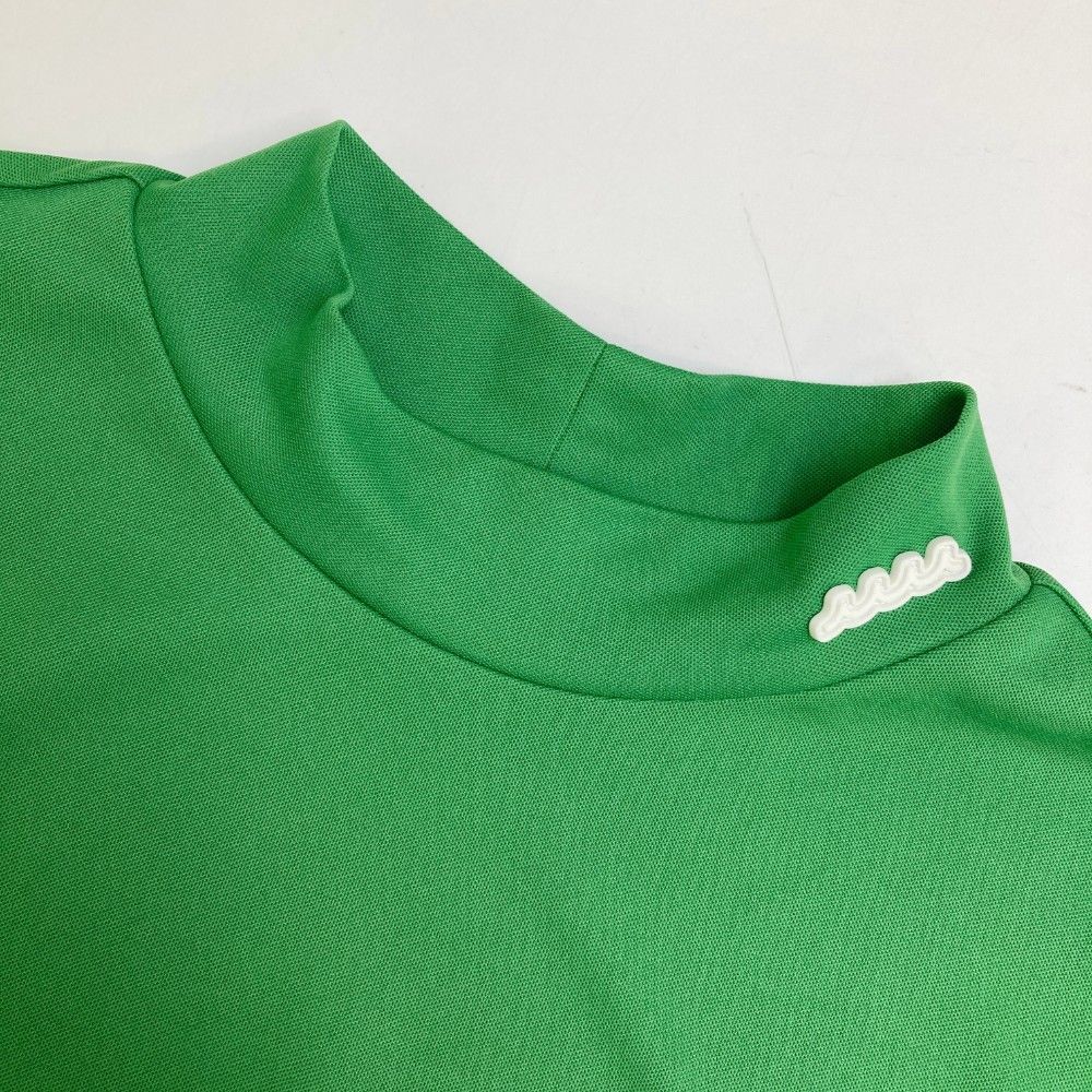 サイズ：5 MUTA MARINE ムータマリン  半袖モックネックTシャツ  グリーン系 [240101472262] ゴルフウェア メンズ ストスト サイズ：5 MUTA MARINE ムータマリン 半袖モックネックTシャツ