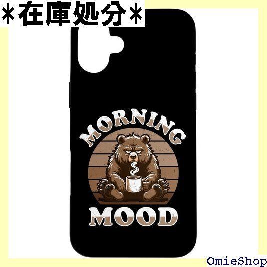 コーヒーと不機嫌そうなクマ スマホケース iPhone 16 Plus 用 4329