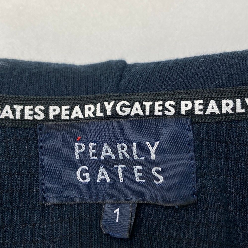 サイズ：1 PEARLY GATES パーリーゲイツ  ジップパーカー  ネイビー系 [240101420060] ゴルフウェア レディース ストスト サイズ：1 PEARLY GATES パーリーゲイツ ジップパーカー