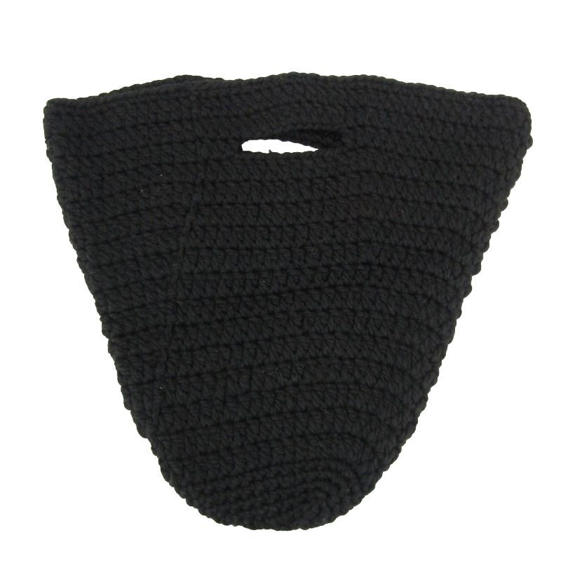 ここでご注文へようこそ! ♥ MAYDI マイディ ニットバッグ 21AW トートバッグ ウール アルゼンチン製 ハンドメイド ブラック 黒 U 24005527