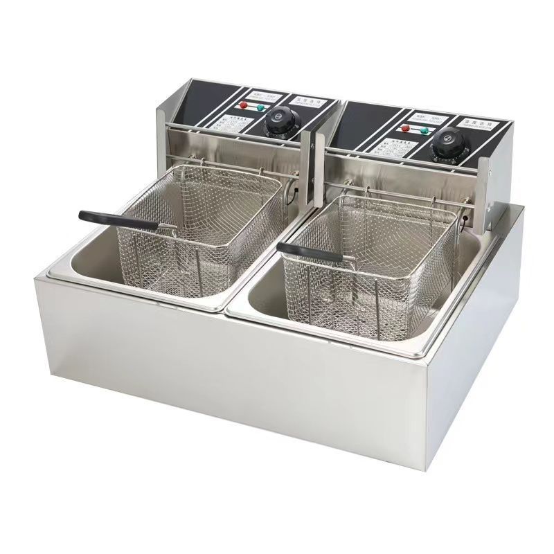ステンレススチール 業務用12Ｌフライヤー 2バスケット24時間以内に発送 楽天市場】電気フライヤー 業務用 二槽式 12L 大容量 卓上
