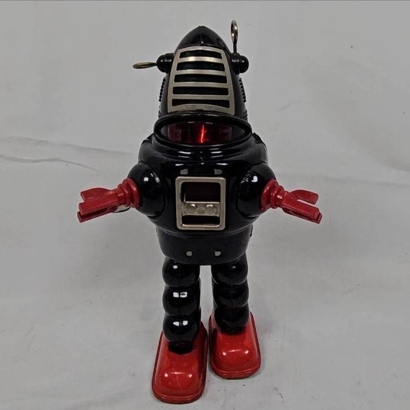 【希少】ブリキ ロボット ロビー型 スパーク ゼンマイ式 昭和レトロ 希少】ブリキ ロボット ロビー型 スパーク ゼンマイ式 昭和レトロ 2025