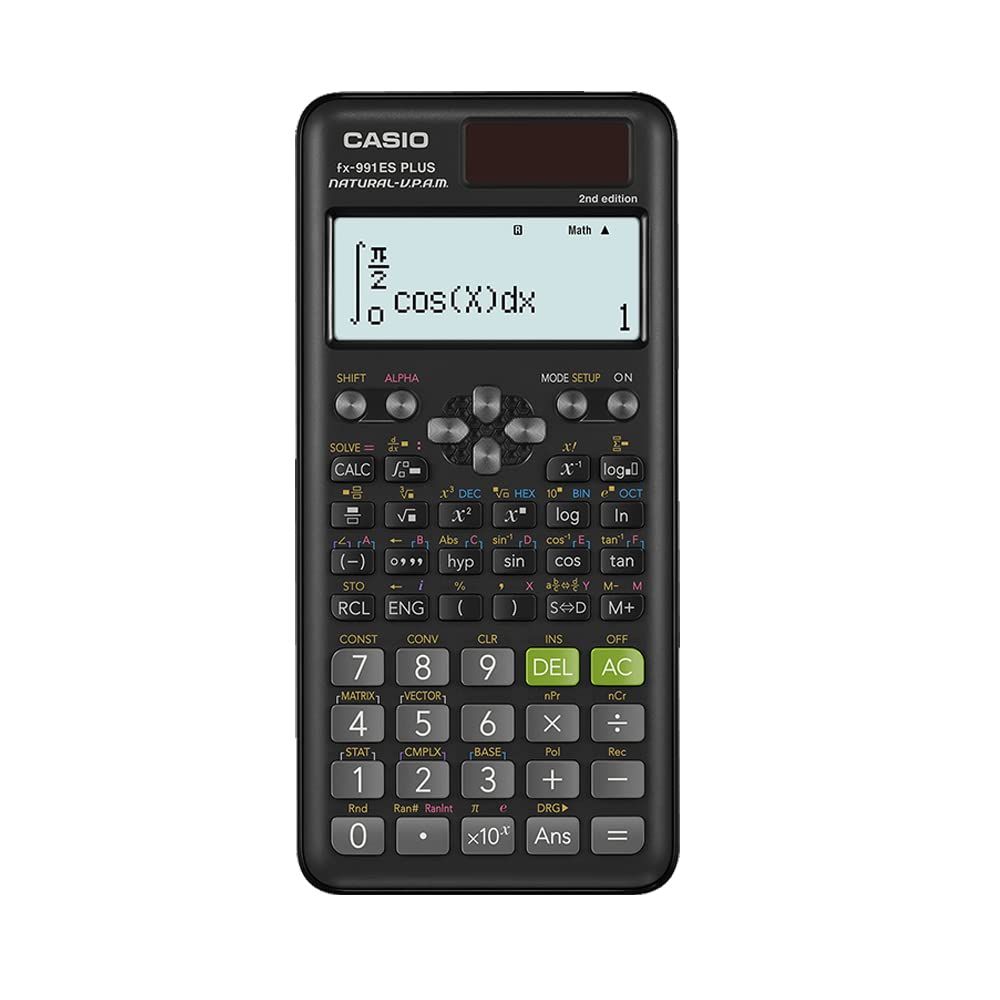 Casio fx-991ES Plus 2 Scientific Calculator with 417 Functions and Displays， Natural