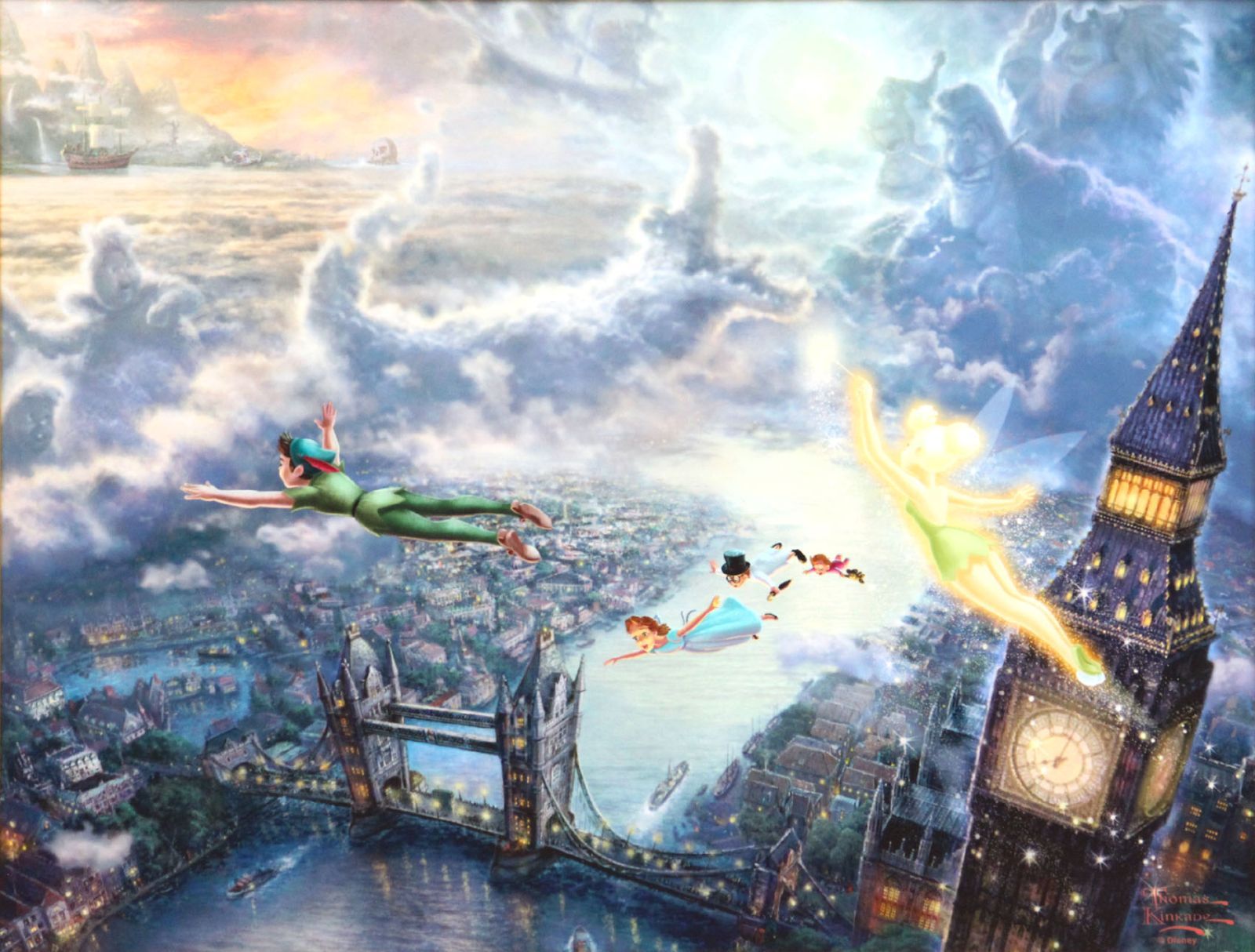 ディズニー/トーマス キンケード「ティンカーベル＆ピーターパン