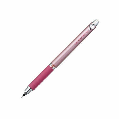 まとめ 三菱鉛筆 シャープペンシル クルトガ ラバーグリップ付き0.5mm ピンク M56561P-13 ×10セット