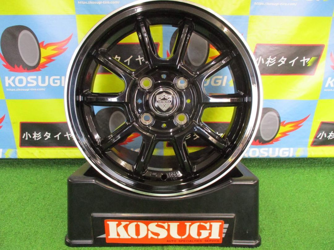 エステローザ 4.5J-14 4H100 43 N-BOX タント スペーシアなど ホイール 4 本 Y89 大和店