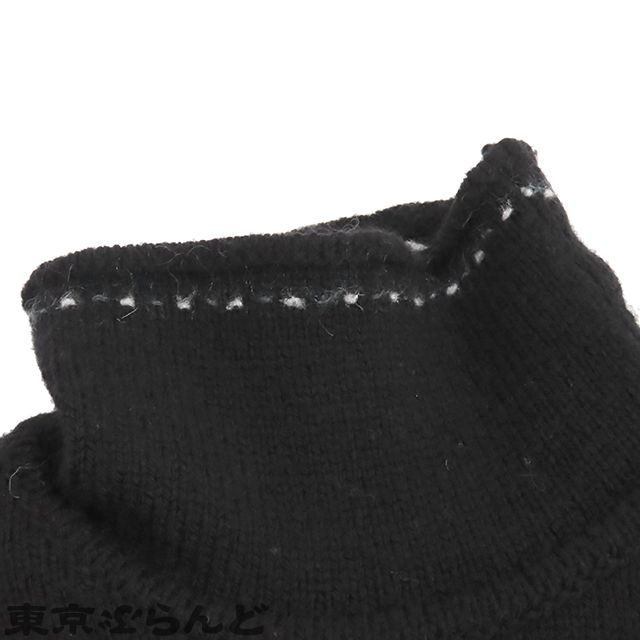 シャネル CHANEL プルオーバー ハイネック 長袖 ニット P19798V01167 ブラック ウール ナイロン ココマークボタン セーター ベルスリーブ 38 トップス 101758169 シャネル CHANEL プルオーバー ハイネック 長袖 ニット