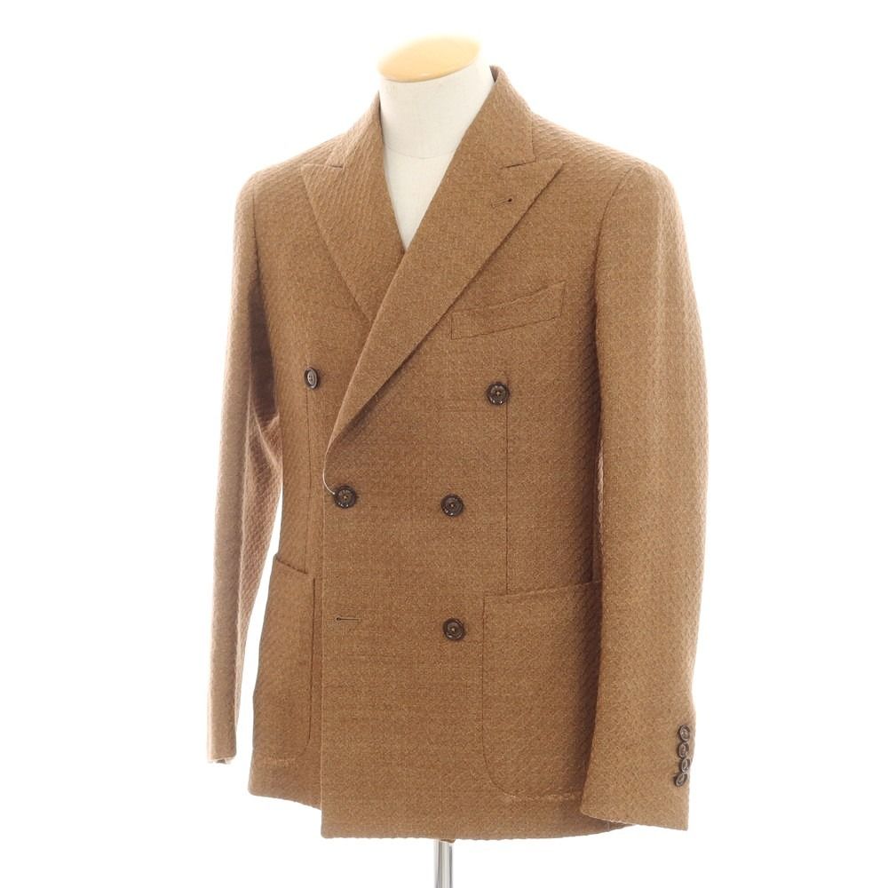 【】タリアトーレ TAGLIATORE ウール ダブル テーラードジャケット ブラウン【サイズ44】【メンズ】