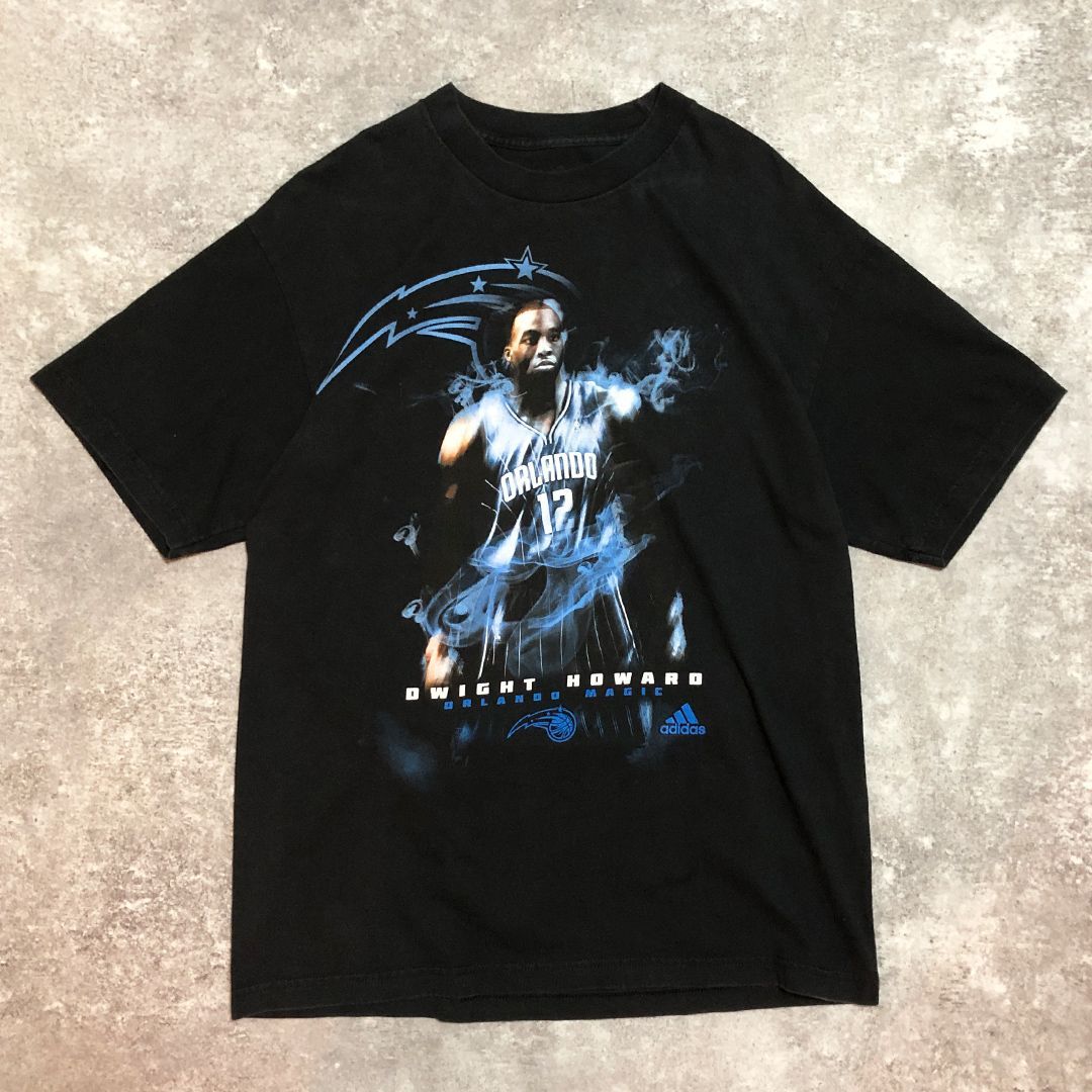 入手困難 NBA ドワイト・ハワード マジック プリント Tシャツ adidas L