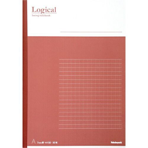 まとめ ナカバヤシ ノート ロジカルノートA罫 B5 ピンク ﾉB501A-P ×50セット