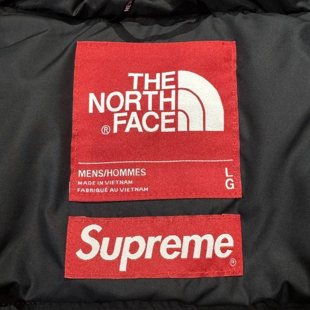 The North Face × Supreme ダウンジャケット L Supreme The North Face Leather Nuptse Jacket シュプリーム (Supreme