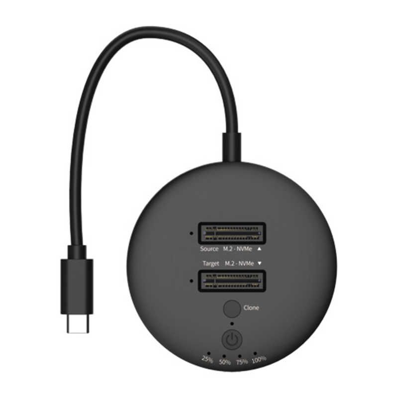 アイネックス クローン対応 USB 20 Gbps M 2 NVMe SSDスタンド 2スロット HDE 21