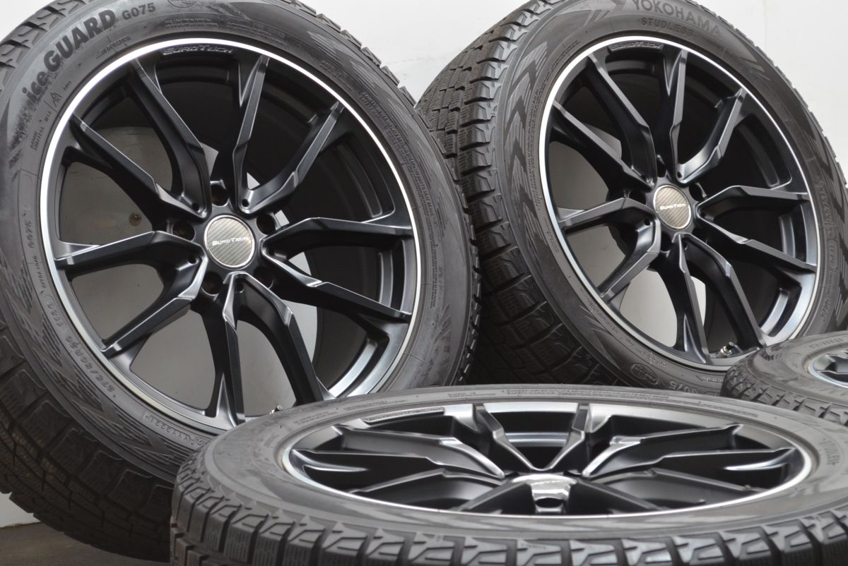 バリ溝 ユーロテック 20in 9.5J 35 PCD130 ヨコハマ アイスガード G075 275 50R20 ベンツ Gクラス W463 W463A G63 スタッドレス