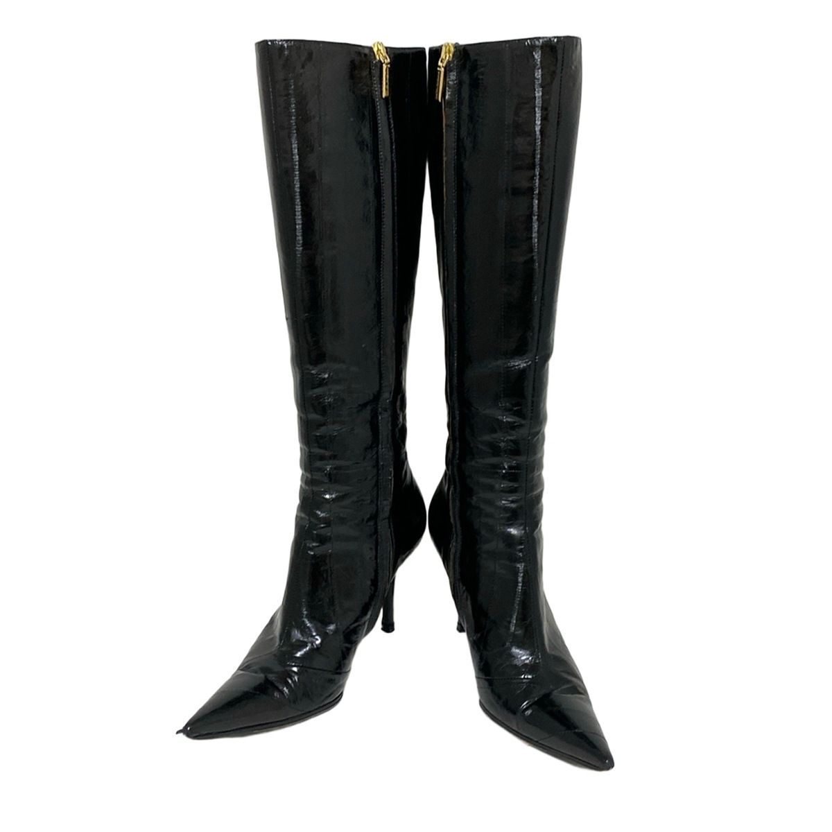 口豪奢 DOLCE&GABBANA(ドルチェアンドガッバーナ) ロングブーツ 1/2 35 靴