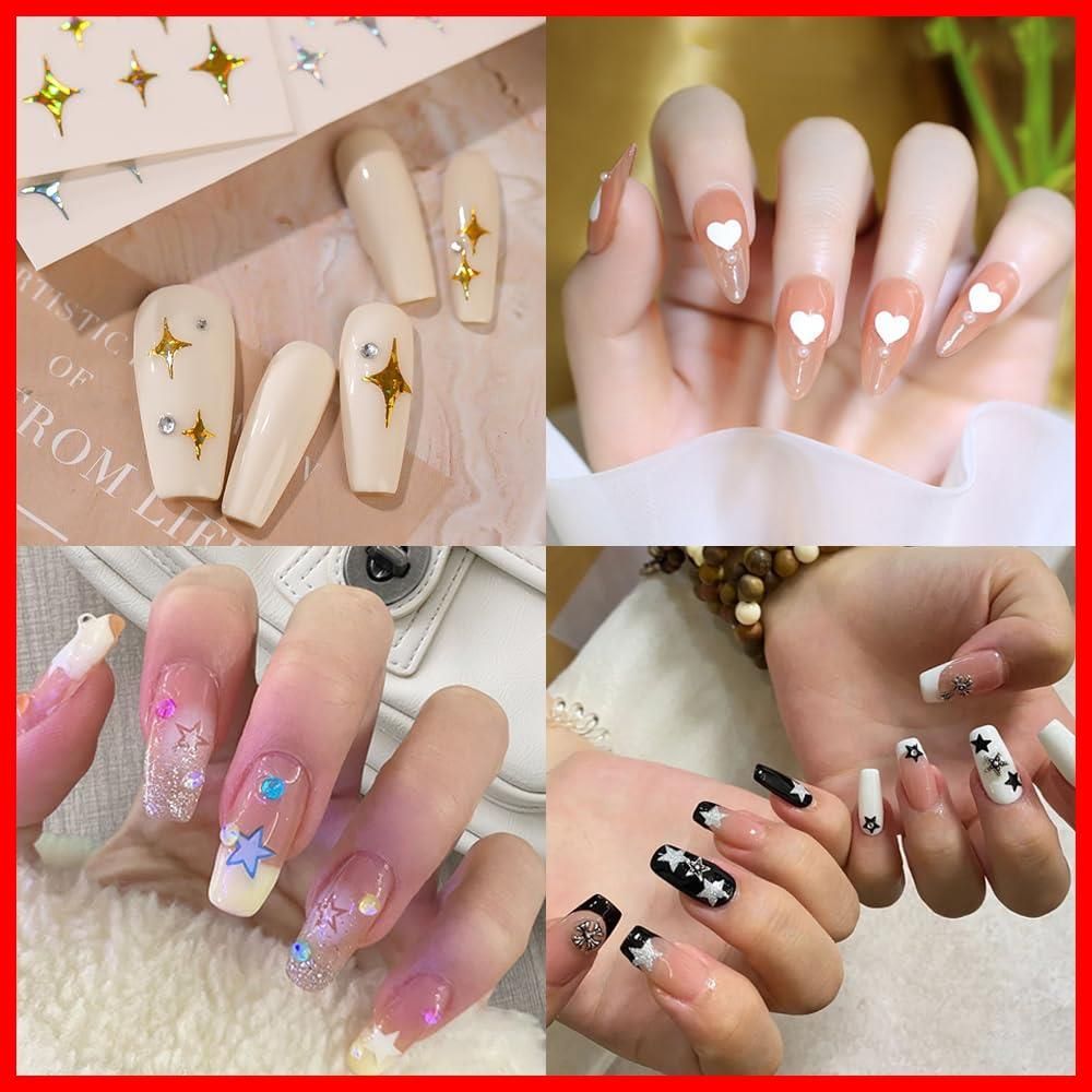 ラ ス ト 1 点☆彡キラキラ 可愛い 8枚セット ハート ハート 五芒星 星