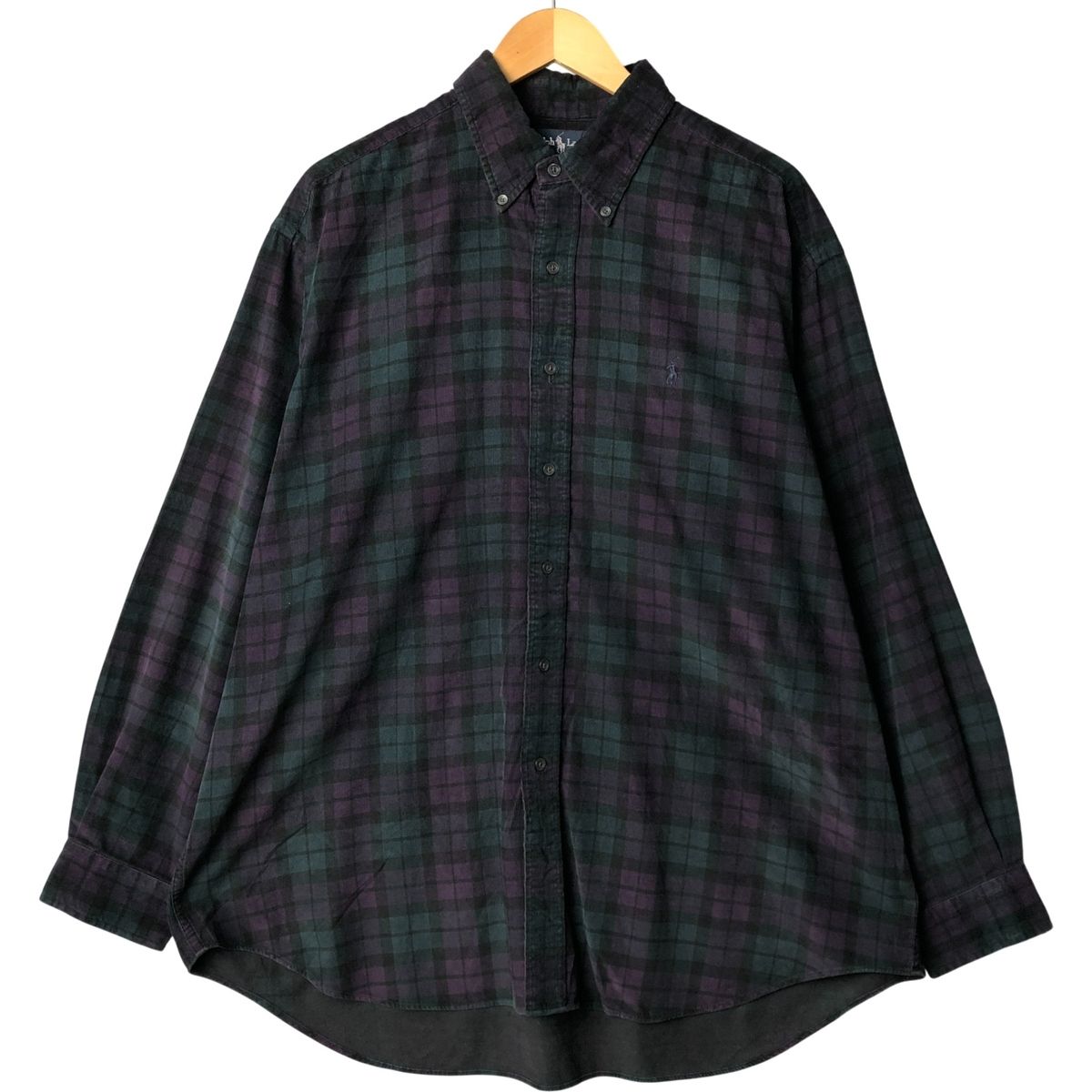古着 ラルフローレン Ralph Lauren BLAKE チェック柄 パッチワーク 