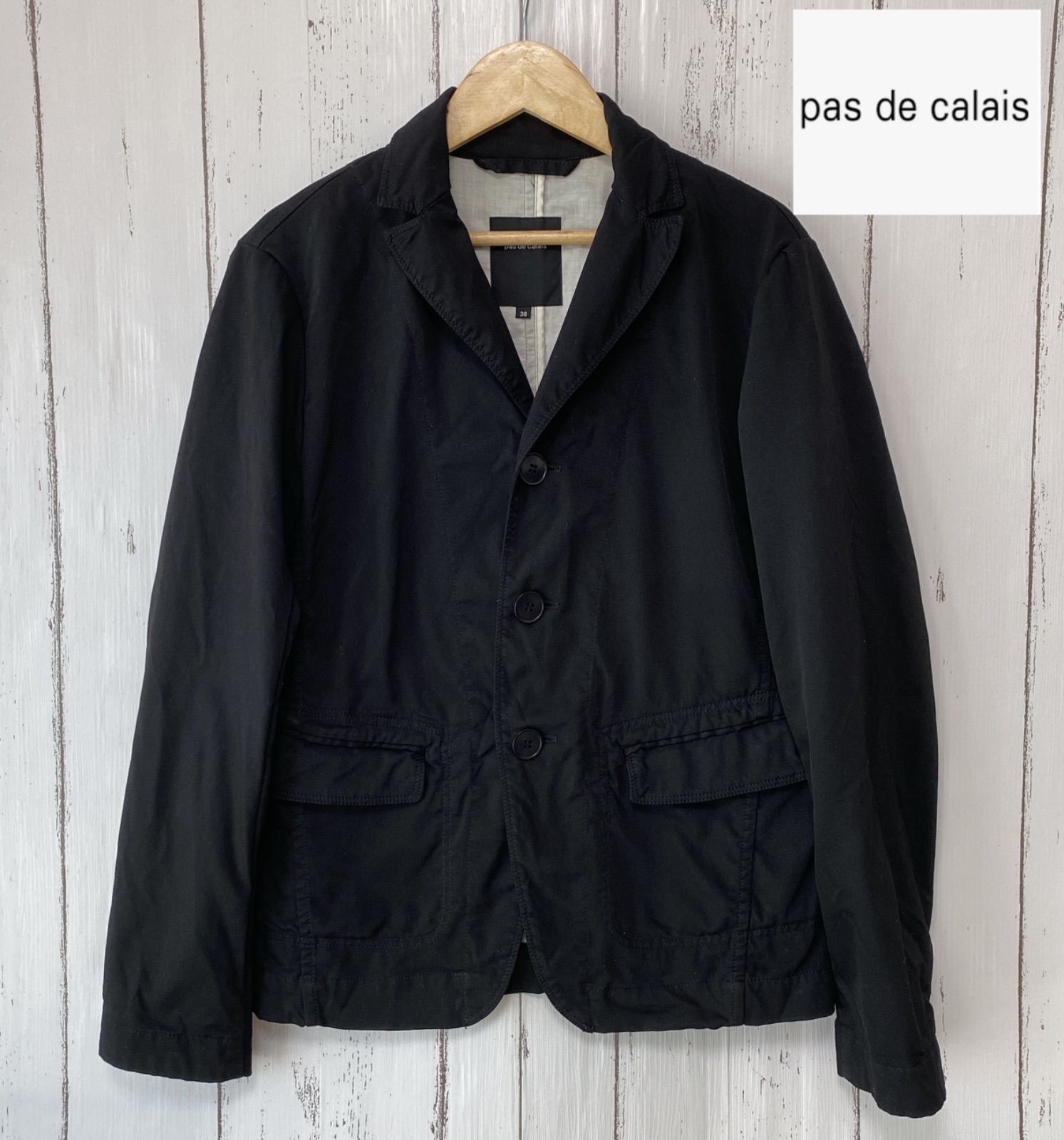 パドカレ pas de calais テーラードジャケット ブラック 36 - メルカリ